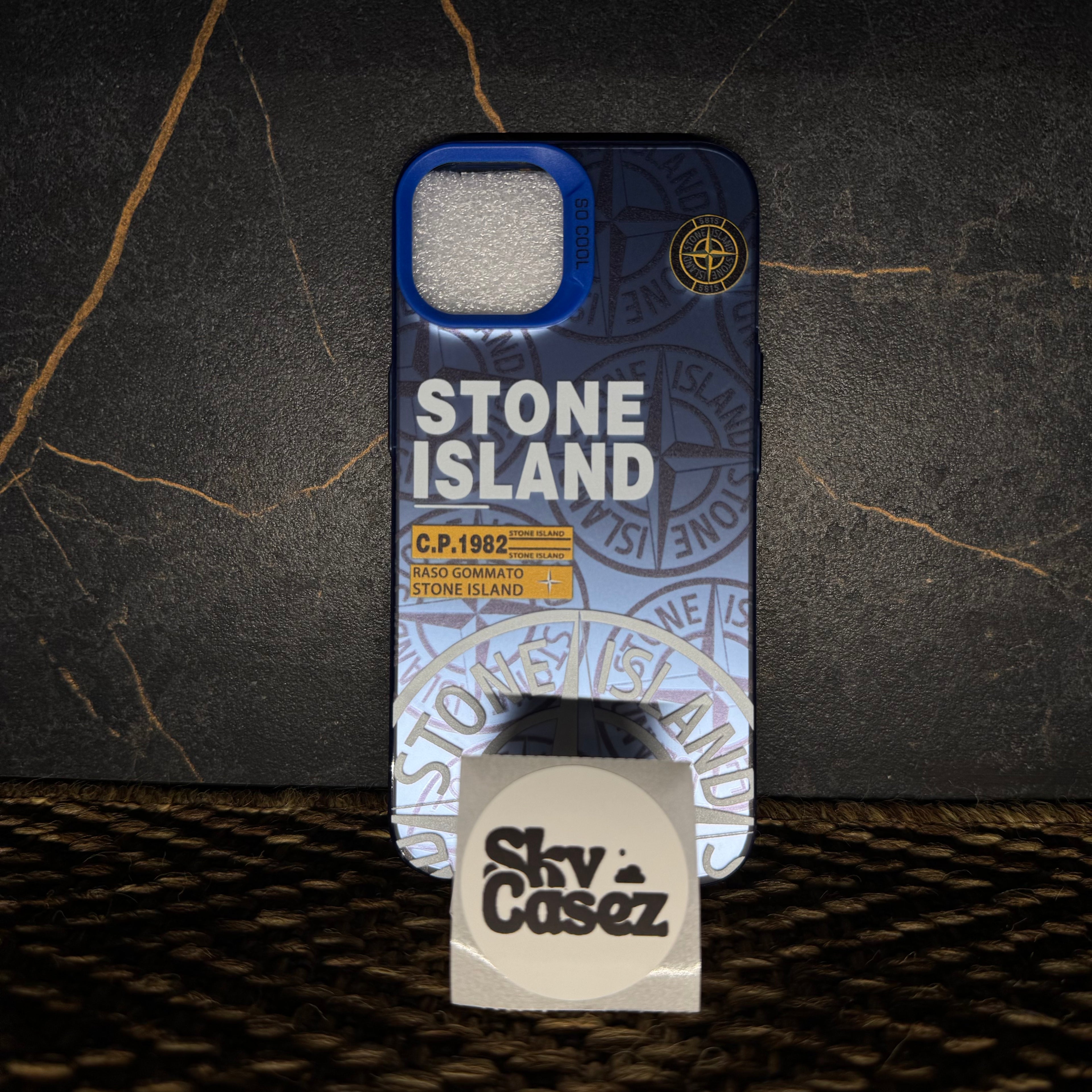 Stone Island Etui Blau
