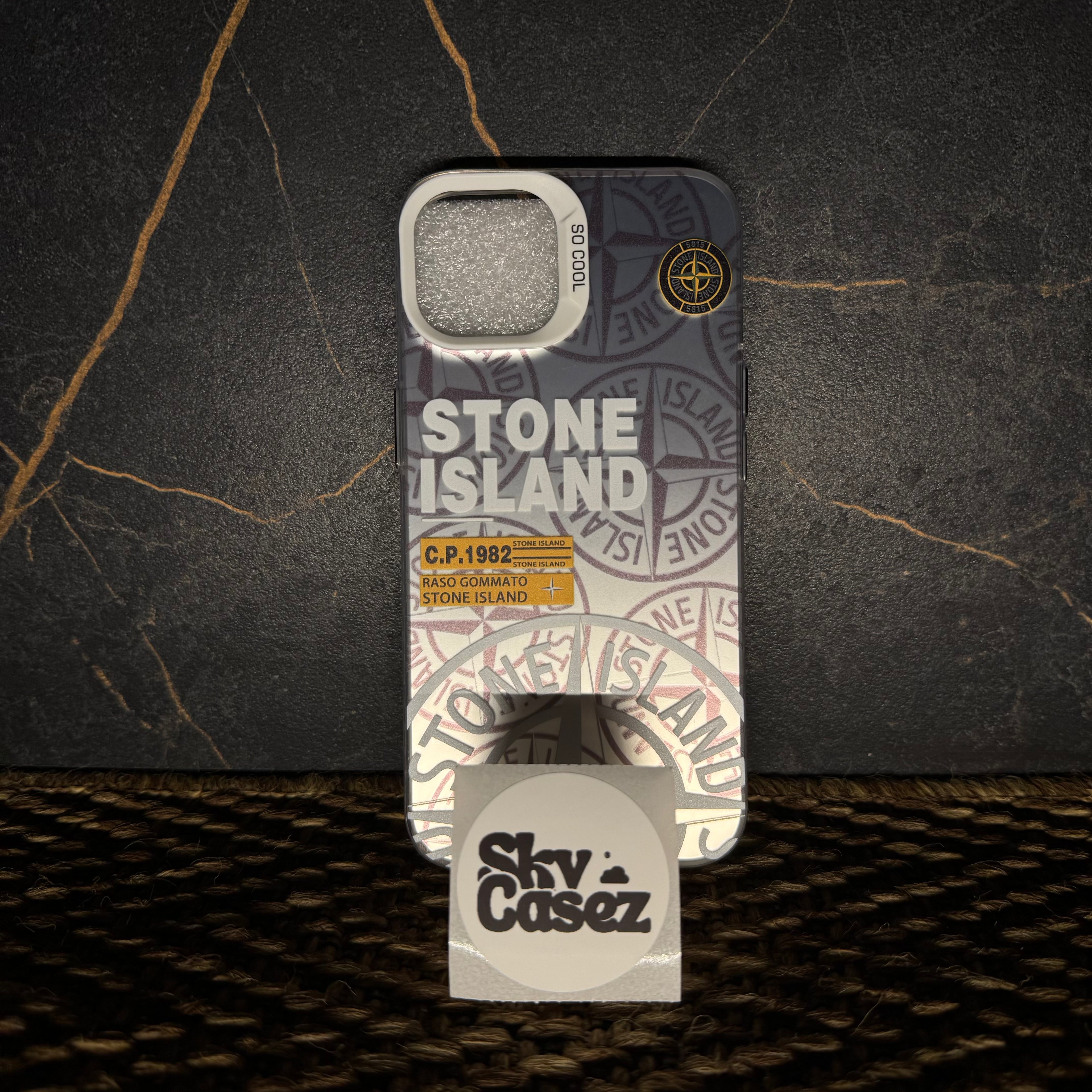 Stone Island Etui Weiß