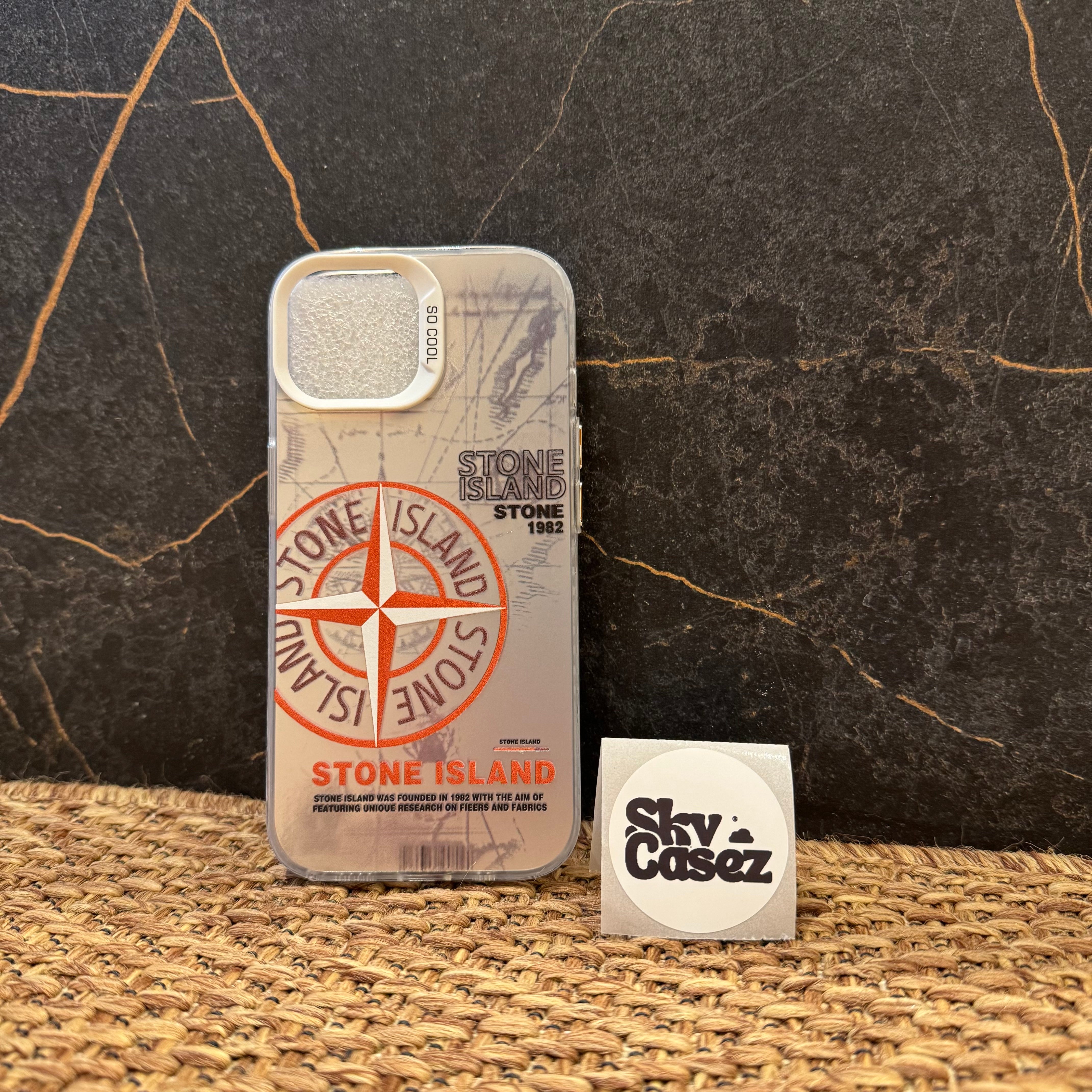 stone  ストーンアイランド　iPhone? ケース Stone Island Case STB Silver/White – SkyCasez
